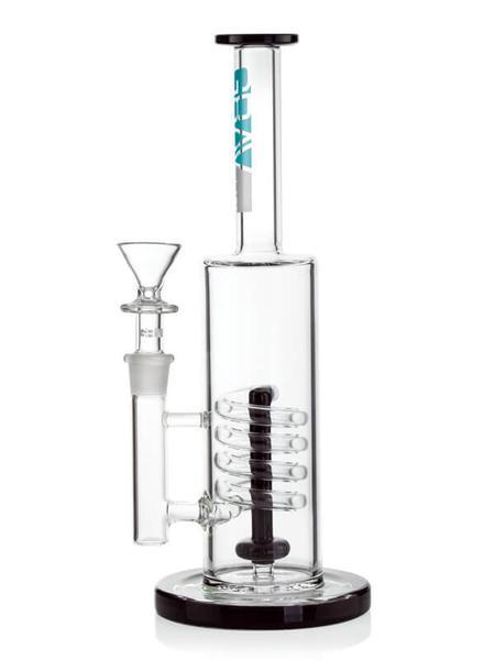 Grav Labs 12" Flared Water Pipe w/ Coiled Shower Head Perc