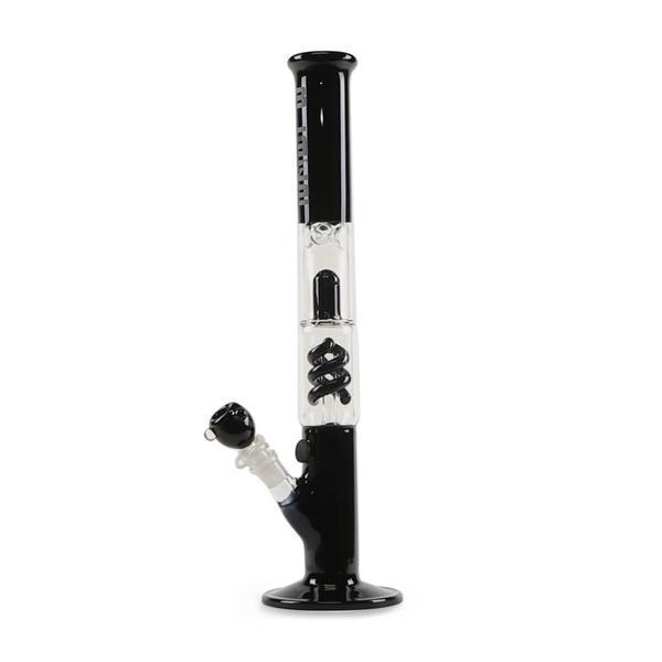 Percolator Ice Bong Spiral Perc Black
