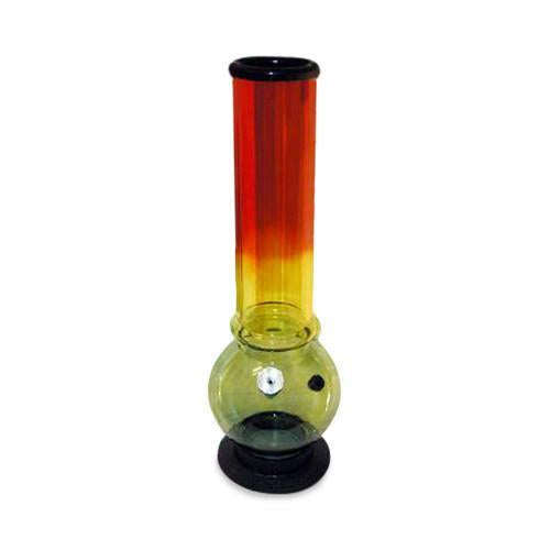Acrylic Bubble Bong Rasta Colours